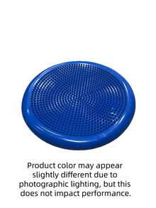 1个平衡垫瑜伽按摩垫半圆形初学者瑜伽球按摩球踝关节训练器（气泵颜色随机） - 彩色 - 查看 10