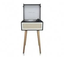 PRIXTON Vintage Detroit Record Player, Vinyl Record Player And Bluetooth Music Player, FM Radio, 2 Built-In Speakers ✅ Delivery Within 24/48 Hours - White - View 10