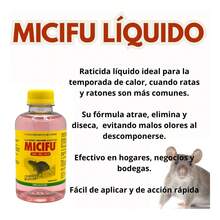 TendenciaAtrae, Mata Y Diseca Rata Y Ratones Micifu Líquido 250ml.Calidad premium - 1 - Ver 3