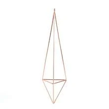 Hanging Iron Air Planter Cube - Soil-Free Plants & Floral Pot, Geometric Triangle Design With Rope Hanger, Lightweight & Durable For Indoor/Outdoor, Suitable For Valentine's Day, Home Party, Wedding, Holiday, Study & Garden Decor - Multicolor - View 14