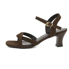 European And American Fashion Women's Fish Mouth Large Size French Elegant Single Strap Toe-Open Sandals For Summer New Style Temperament Thin Heel Sand Beach Sl - Brown - View 10