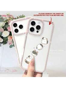 Fast EU Shipping (DE & ES) Phone Case: Indispensable For Delicate Fairies: Hamster Cartoon Double-Sided Glittery Rhinestone Phone Case, A Highlight In Your Palm, 360 °     Precision |     Durable Design |     Impact-Resistant And Crash-Proof |     Brushed Non-Slip |     Suitable For Samsung - Hồng - Xem 3