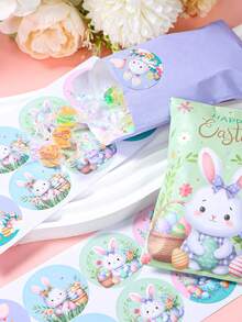 24 piezas Bolsas de regalo de Pascua feliz con pegatinas, diseño de conejos y huevos de Pascua, bolsas de regalo de Pascua de primavera, bolsas de caramelos de Pascua, sobres de regalo de Pascua, bolsas de papel, decoraciones de Pascua, decoración del hogar de Pascua, decoración de mesa, decoración de fiesta de primavera, suministros para fiestas de Pascua, suministros para la búsqueda de huevos, regalos de Pascua, regalos de cumpleaños, regalos elegantes para familiares y amigos - Multicolor - Ver 7