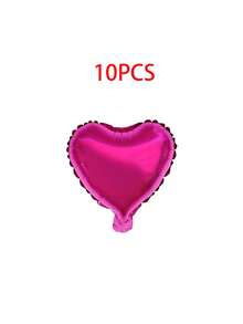 10 quả bóng bay hình trái tim bằng giấy bạc, kích thước 10cm, lý tưởng cho trang trí Ngày Valentine, sinh nhật, đám cưới, lễ đính hôn, Ngày của Mẹ và lễ tựu trường. Chúng cũng có thể được sử dụng để trang trí phòng khách, nhà cửa và bàn tiệc. Không cần nguồn điện, hoàn hảo cho trang trí Ngày Valentine, Ngày của Mẹ và đám cưới. (Sản phẩm này được vận chuyển ở dạng chưa bơm hơi.) - Nhiều màu - Xem 15