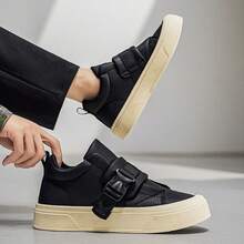 1双男士休闲运动鞋，时尚简约设计，舒适百搭，防滑 - 黑色 - 查看 4