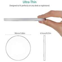 15W Wireless Charger, Compatible With IPhone 17/16/15/14/13/12 Pro/XS Max/Mini/X/X/XR, Inductive Fast Wireless Charging Pad, Compatible With Samsung - Black - View 3