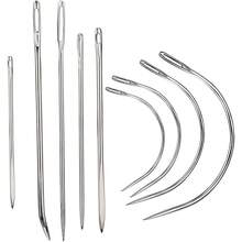 Heavy Duty Hand Sewing Needles Kit For Leather Upholstery Carpet Canvas Repair With Straight And Curved Needles - 1 - View 1
