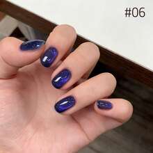 MISS MIANEL 10ML 1pc 日出貓眼美甲膠美白美甲組 冬季風格 新款熱門冬季紅色系 絲綢玻璃珠追光磁吸貓眼美甲凝膠 紅色美甲 金色美甲 美甲沙龍獨家 法式美甲 復活節美甲 - 彩色 - 查看 8