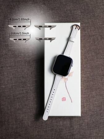 Universelles ultradünnes Premium-Echtlederarmband, personalisiert und vielseitig für Apple Watch