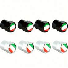 4pcs Italy Flag Metal Car Tire Valve Stem Caps - 4pcs - View 6