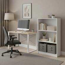 WALPLUS Simply Home 3 Tier Adjustable Shelf Bookcase Versatile Storage Shelf For Books Decor And More White - 白色 - 查看 6