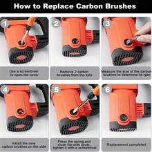 50 Stück Kohlebürsten Ersatz Set, schwere Metallbasis, geeignet für Bohrmaschinen, Schleifer, Schleifmaschinen und Motoren, Motorersatzteile - Verschiedenfarbig - Übersicht 7