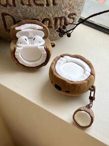 这款镂空椰子造型的苹果蓝牙耳机保护套，是一款卡通风格的保护套，适合在机场使用。它同时也是一个便携式充电盒，是情人节、复活节、惊喜礼物和生日礼物的完美之选。 - 白色 - 查看 3