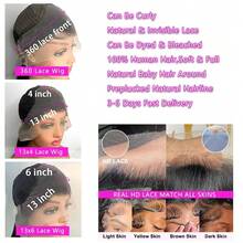 NARNI Honey Blonde 360 Full Lace Front Wig Glueless Wig Human Hair Invisible Drawstring Wig Human Hair 250% Density 13x4 Hd Lace P4/27 Highlight Deep Wave Lace Front Wigs Human Hair 360 Full Lace Frontal Wigs For Women Brown Colored Lace Front Wig - S4/27 - 查看 11