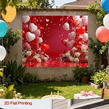 A Valentine's Day Theme Background. A Variety Of Styles Are Suitable For Party Decoration, Family Gathering Photography And Various Occasions, Such As Entrances, Rooms And Festivals. - Multicolor - View 4