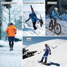 Shoonlo Guantes para Fro Hombre y Mujer, Guantes Termicos de Invierno, Guantes Impermeables para Nieve, Guantes de Pantalla Tctil para Celular, Guantes para Ciclismo, Correr, Esqu, Moto, Gym - Negro - Ver 8