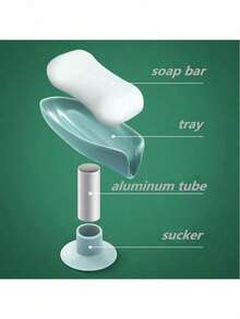 2pcs Suction Cup Soap Dish, Bathroom Soap Holder, No Drilling Required - Multicolor - View 3