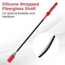 Portable Fiberglass Golf Swing Stick, Improve Grip & Shot Accuracy Golf Warm-Up Tool For Beginners & Pros-Red,• Clear Sound Feedback System: This Click Stick Golf Swing Trainer Features A Built-In Mechanism That Produces A Crisp "Click" The Moment Your Wrists Release At The Ideal Point, Offering Instant Audio Feedback For Golfers. • Instant Correction: Better Performance Is At Your Fingertips-Each Clear Click Indicates The Correct Release, Helping You Immediately Identify And Adjust Any Swing Flaws.  With Every Practice, You'll Gain A Deeper Understanding Of Wrist Timing And Improve Shot Accuracy For Lasting Results. - 紅色 - 查看 7