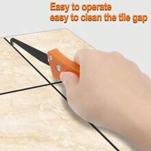 Tile Gap Repair Tool Hook Knife Professional Cleaning And Removal Of Old Grout Hand Tools Tungsten Steel Joint Notcher Collator - Orange - View 9