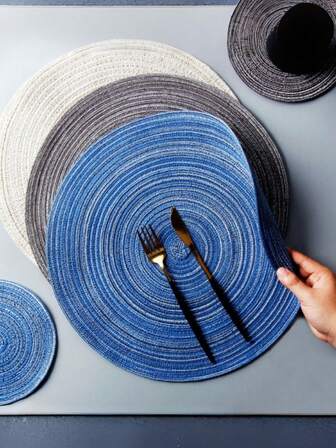 4片/6片/9片装北欧风餐垫，创意桌垫，隔热垫，适用于家居、餐厅、盘子、碗、杯子