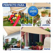 TendenciaMalla Triangle Shade Sand 1.5basex2x2 Raschel 90 VelariaCalidad premium - 1 - Ver 12