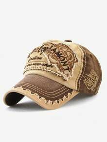 1顶老虎刺绣涤纶休闲街头风棒球帽，防风防紫外线，可调节男女通用时尚帽，适合秋冬季佩戴 - A - 查看 12