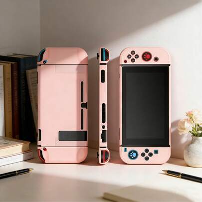 3pcs TPU Solid Color Protective Case Soft Shell Set For Nintendo Switch, Anti-Drop Protection