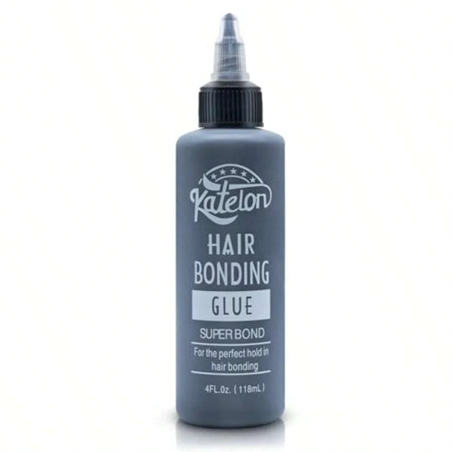 DHair Glue For Quick Weave 4oz - Profional Hair Bonding Glue For Wigs And Hair Extensions Strong Hold Waterproof And Non-Damaging Formula Easy Application With Precision Nozzle 118ml Black - Black - View 1