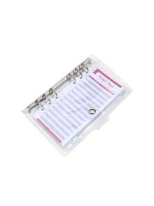 A6 PVC Budget Binder Notebook Cash Envelope System Set, With Zipper Wallet Budget Deposit Bill Organizer - Multicolor - View 15