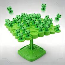 平衡树棋盘游戏 - 堆叠游戏，趣味互动家庭游戏，锻炼专注力和协调能力的益智拼图，益智桌面游戏，独特有趣的理想礼物 - 青蛙綠色 - 查看 6