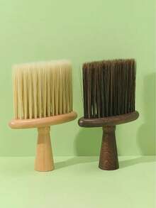 1pc Wooden Coffee Brush, Desktop Coffee Cleaning Brush, Coffee Powder Sweeping Cleaning Brush, Long Handle Bed Brush, Anti-Static Household Cleaning Brush, Soft Bristle Bed Brush, Carpet Bed Cleaning Magic Duster Brush. - Multicolor - View 10