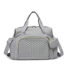 1pc Baby Diaper Bag, Large Capacity Handbag, Hospital Bag With Pacifier Pocket, Travel Tote For Mothers - Multicolor - View 11