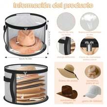 CYPN2 piezas porta sombreros vaqueros organizador de gorras porta gorras caja para guardar sombreros de vaqueroFashion - 219747190 - Ver 6