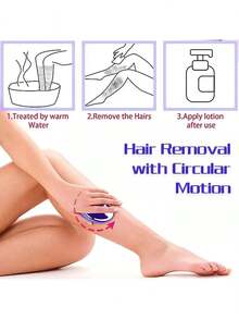 Removedor Pelo Vello Corporal Exfoliant Piel Muerta Indolora - Azul - Ver 3