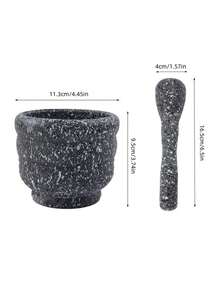 1 Set Grinding Bowl, Kitchen Garlic Press Bowl, Food Chopper, PP Material Multi-Function Grinder, Garlic Crusher, Spice & Herb Tool And Restaurant Kitchen Grain & Supplement Grinder