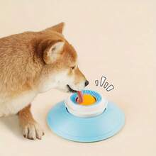 宠物清洁舌头刮舔垫玩具，Sniffy 防倾倒自娱自乐零食，旋转慢食洁牙咀嚼猫狗玩具 - 多色 - 查看 5