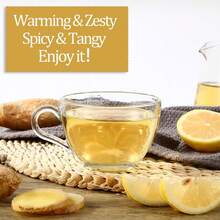 ULTHMOK Lemon Ginger Tea 30 Bags No Additives Lemongrass Licorice Blend Tea Afternoon Gift - Lemon Ginger-30 - 查看 4