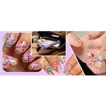 13/25pcs Nail Art Marker Pens, Nail Cleaning Pens, Nail Art Painting Pens, DIY Nail Highlighter & Outline Pens, Nail Marker Pens, ABS Nail Marker Pen Set - Multicolor - View 12