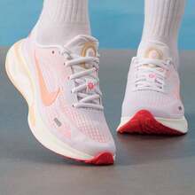 Nike Women's New Journey Run Sneakers, Cushioned Running Shoes - White/Orange - View 2