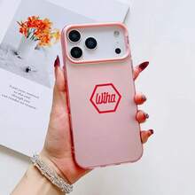 1PC Funda de Teléfono ANIME W-ihas CARTOON para iPhone 17 16 15 14 13 12 11 Ais/Pro/Max/Plus multicolor Mate Láser Metálico Aurora - Rosa9 - Ver 3