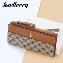 BAELLERRY New Women's Long Wallet, Printed, Multi-Card Slot, Zipper Clutch Bag - 5586-wine Red - View 4