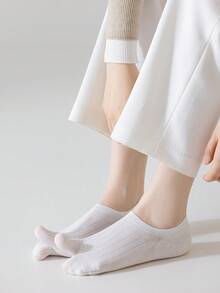 2/3/5 Pairs Vertical Striped Toe Separator Invisible Casual Boat Socks