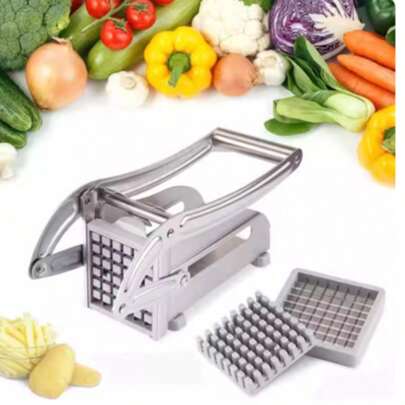 Affettatrice manuale in acciaio inossidabile per patatine fritte fatte in casa