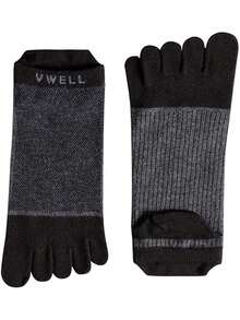 1/2/4 Pairs Men's Moisture Wicking Odor Resistant Thick Crew Five Toe Socks, Suitable For Spring, Autumn, Winter, Sports, Couples - Multicolor - View 10