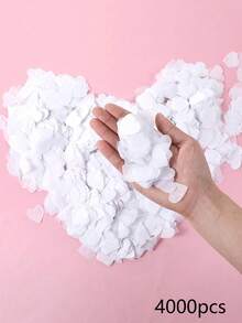 1000/2000pcs Heart-Shaped Confetti, Suitable For Bridal Shower Decor, Wedding Decor, Engagement Decor, Wedding Table Decor, Wedding Supplies, Party Decor, Engagement Party Decor, Heart Confetti, Valentine's Day Wedding Party Favors, Heart Confetti, Balloon Filler, DIY Celebration, Confetti, Wedding Decor Party Favors, Room Decor, Bride - Multicolor - View 10
