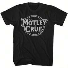 Motley Crue Motley Crue Black Adult T-Shirt - 黑色 - 查看 1