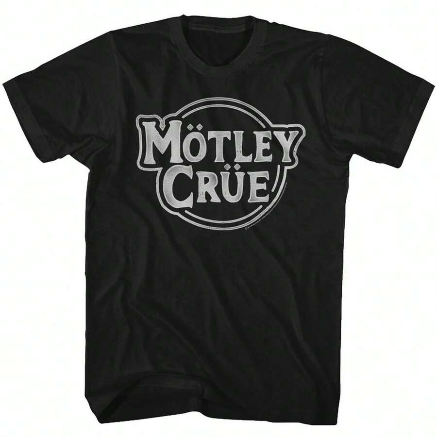 Motley Crue Motley Crue Black Adult T-Shirt - 黑色 - 查看 1