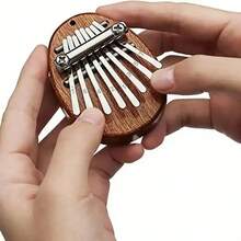 Kalimba de 8 notas de alta calidad: Piano de dedo, adecuado para fiestas y regalos, para mayores de 14 años, mini piano de pulgar de madera maciza de 8 notas Kalimba de 5 dedos, instrumento de piano de dedo portátil para principiantes - Multicolor - Ver 10