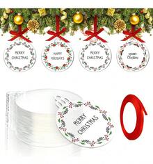 Tendencia40pza 10.5cm Esferas Acrílico Transparente Decoración Navida BlancoCalidad premium - Blanco - Ver 2