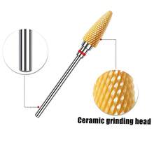 1PC Or 5PCS Corn-Shaped Ceramic Nail Drill Bits – Fast Cuticle Remover, Compatible With Electric Nail Files And Cuticle Cleaning Tools, Durable & Long-Lasting - Multicolor - View 4